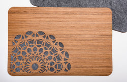 Wood & Felt TableMats with Lace