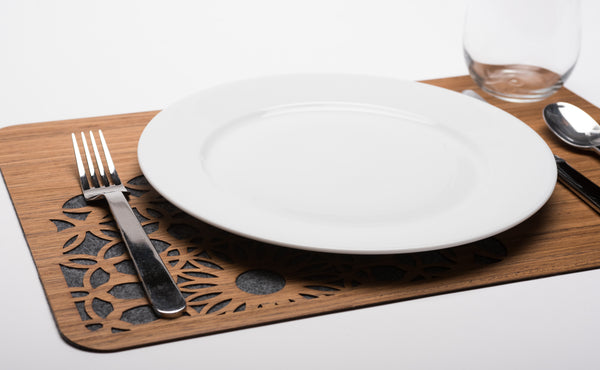 Wood & Felt TableMats with Lace